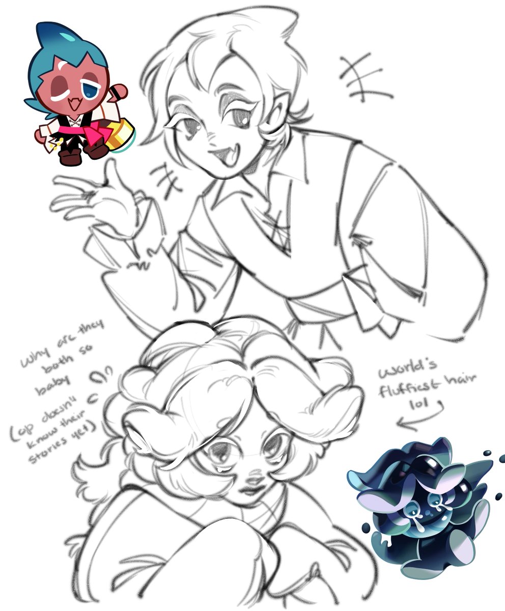 lvnesart's tweet photo. sketch thread to practice the Cookies lol (all requests from ig)
#cookierunkingdom

also lohen is there too https://t.co/Vq8cF1NvEB