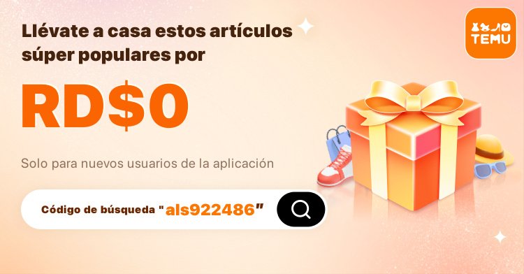coty3027's tweet photo. 💥 ¡Rebaja flash! Los códigos de Temu ya están disponibles. ¡No te lo pierdas! 🎉
【 als922486 】 ¡DIVIÉRTETE CON RD$0 REGALOS! Los regalos se están agotando rápidamente, así que consigue el tuyo antes de que se acaben 👉 https://t.co/usG7Fif63L https://t.co/MpYaK8mGn5