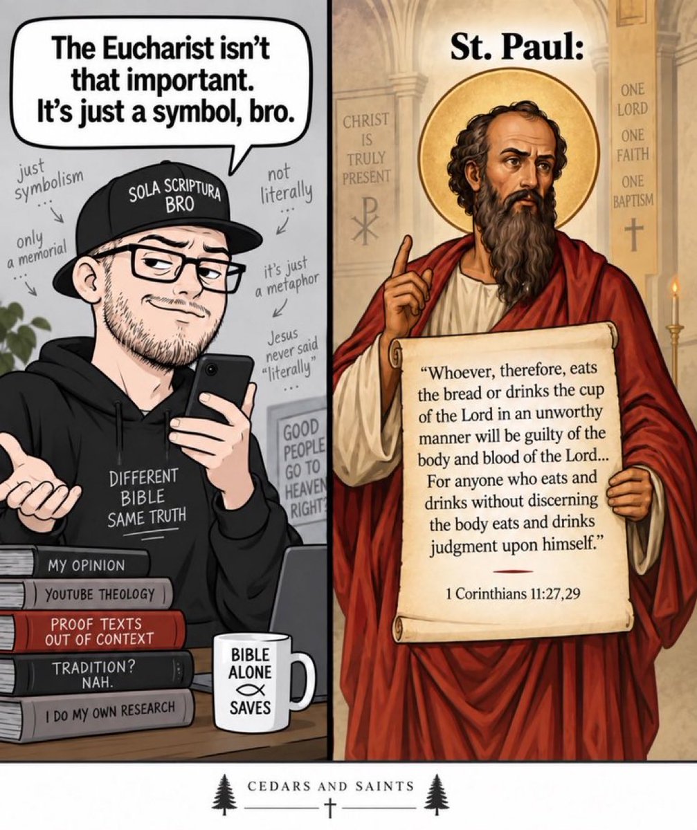 BishopJaxi's tweet photo. Today we ate God.

Not a symbol. Not a metaphor. God. 👇 https://t.co/tP6Hn2cQqr
