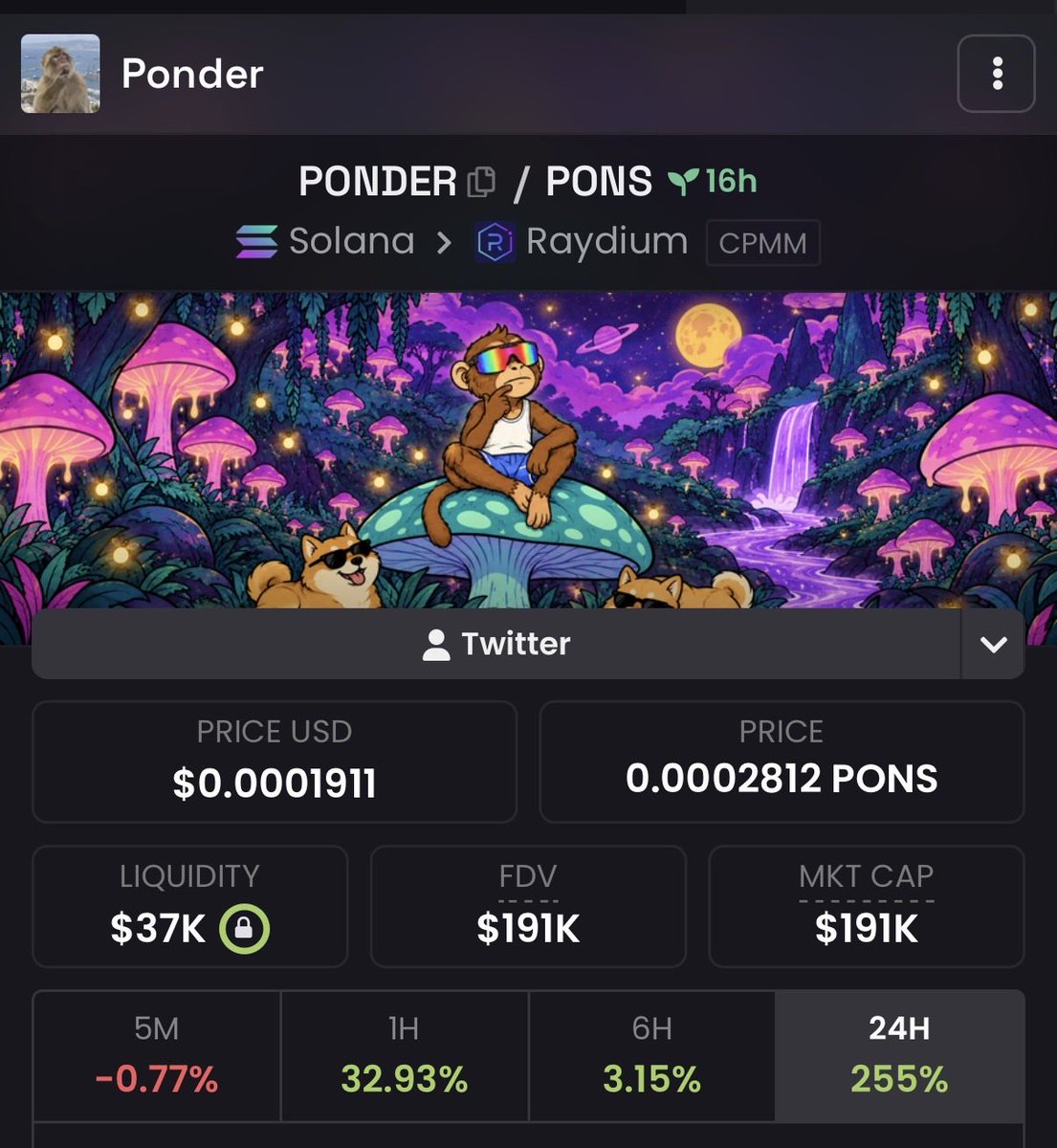 slingoorio's tweet photo. praying that this acquires good holders in the days to come. 

tbh, we should all be blessed with the opportunities in the last few months. 

remember these things when ur bags are down:

conviction: ignore chart

runners: early - ride it out, late - scalp for a position

degen: always cover initials

last drawdown i sold PRISM assets too early and it went from 2M to 18M. 

has 2%. 

don’t fumble the bullshit gl.