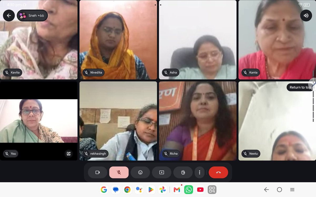 BJPMM4Delhi's tweet photo. #AangankaUtsav virtual meeting taken by Delhi State Women wing General secretary @sumandagar ji along with Pradesh and Jila designatories under the guidance of Prabhari Smt @ArtiBJPji and Seh Prabhari @SarikaJainBJP Ji 

@PMOIndia  @BJP4Delhi @iarchnagupta @hdmalhotra https://t.co/G2P5DKquFt