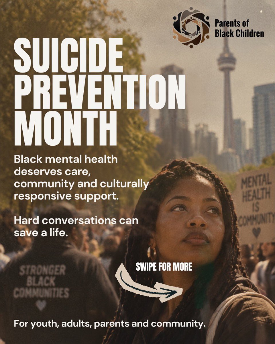 PoBCAdvocate's tweet photo. When was the last time you checked in—really checked in?

Black mental health matters, and community care can save lives.

#SuicidePreventionMonth #BlackMentalHealth #CommunityCare https://t.co/qreEEotMsx