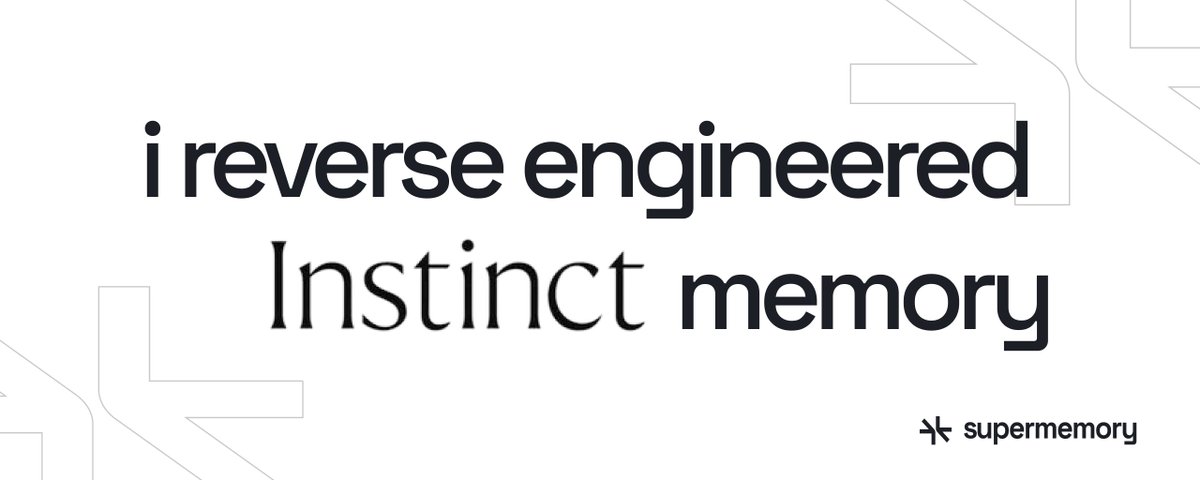 I spent 3 days reverse-engineering Instinct's memory. It's beautifully simple, and works extremely well. i also wrote…