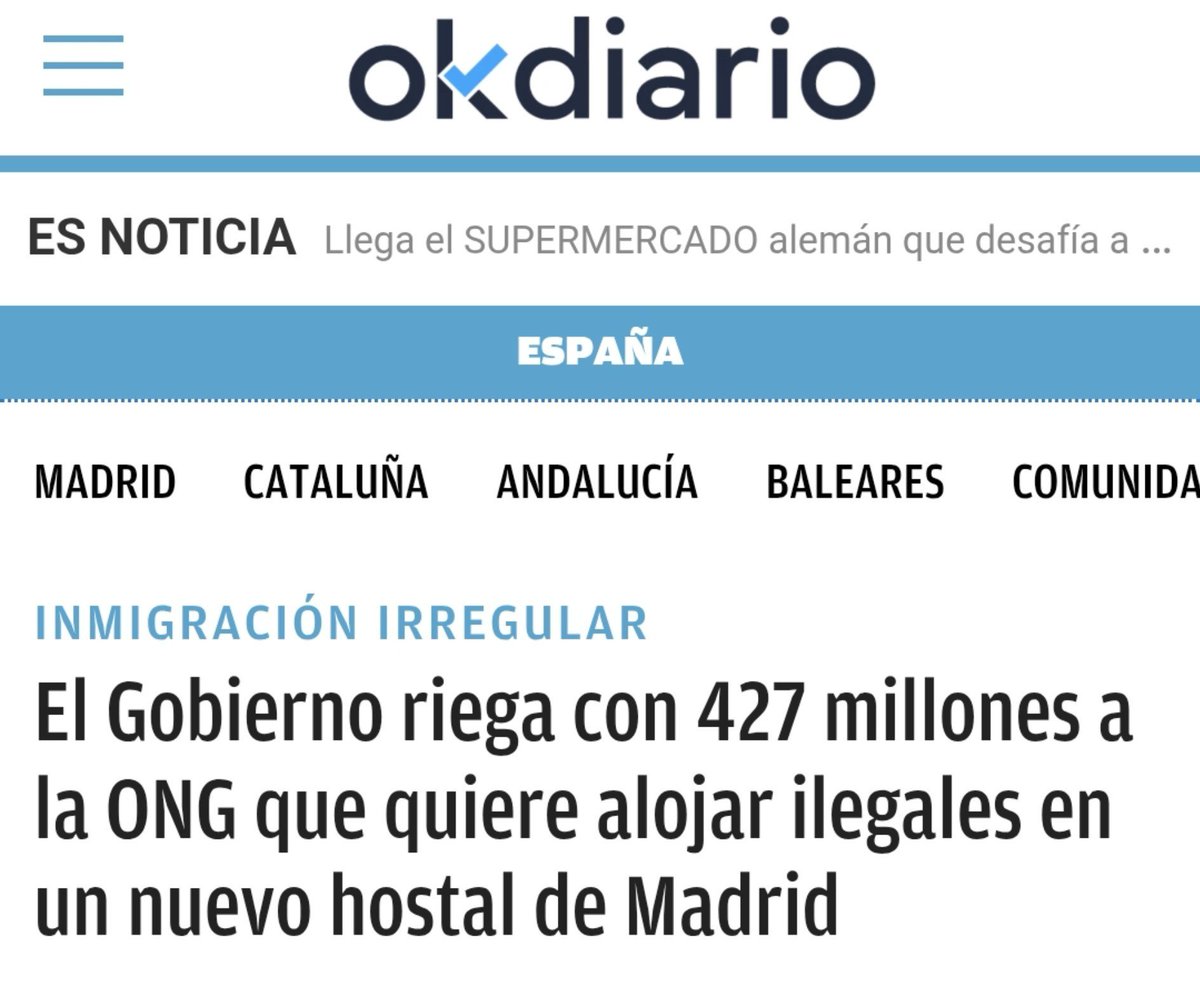 JosemaVallejo's tweet photo. La inmigración ilegal se acaba el mismo día que las ONG dejen de recibir subvenciones, pagos por gestionar centros, talleres de integración y demás milongas, y dependan únicamente de sus cuotas de socios.

Ese día, por lo que sea, se les acabarán la solidaridad y los voluntarios. https://t.co/DA3xfyPLFF