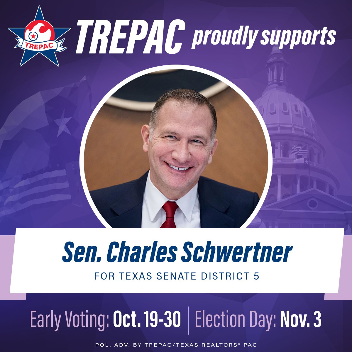 TexasTREPAC's tweet photo. We are proud to support @drschwertner for #SD5 #txlege https://t.co/74h8JGqGxr