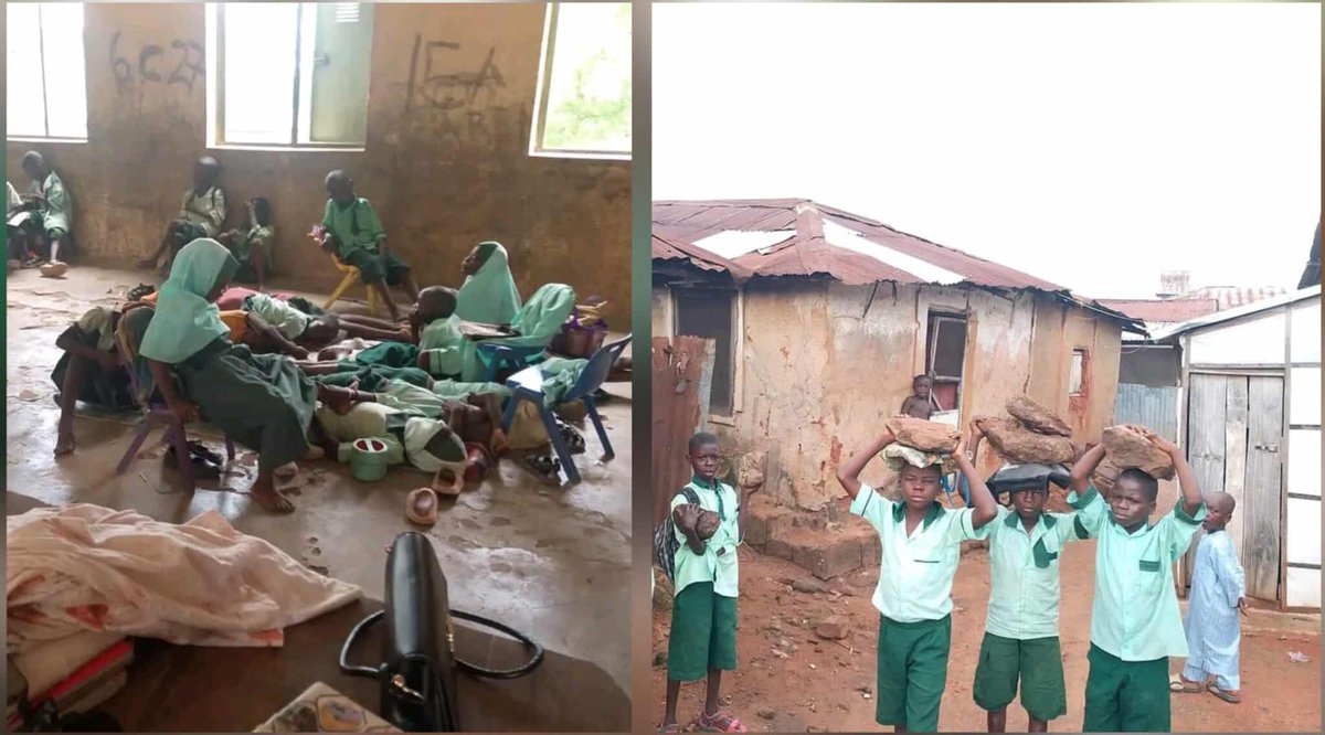 ParallelFacts's tweet photo. MonITNG Knocks Wike, Demands Urgent Fix of Abuja School as Pupils Sit on Bare Floor, Use Stones to Learn https://t.co/QWbN6gq1xJ https://t.co/reWjcaqoFw