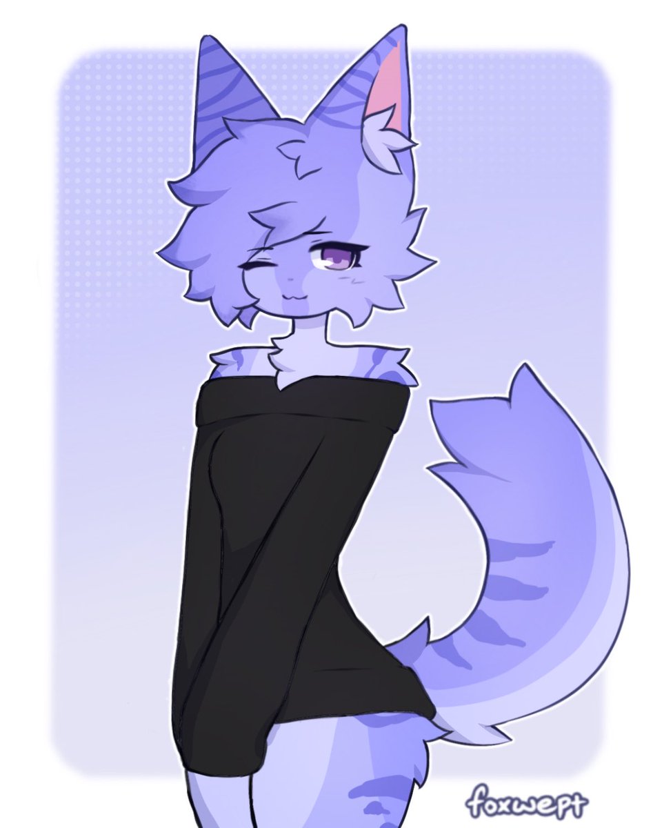 foxwept's tweet photo. cutie 🐾💜 https://t.co/mQvGvi39eV