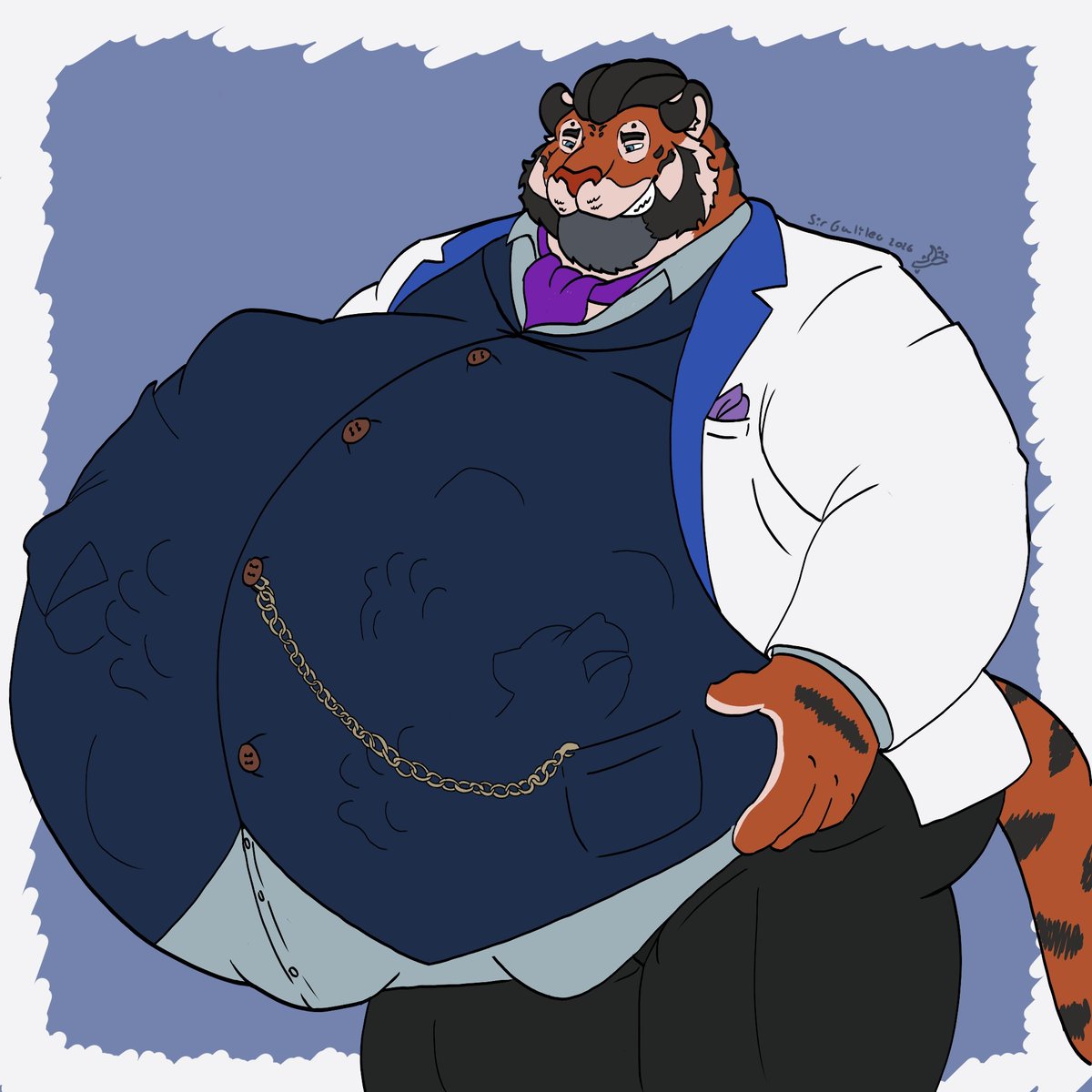 GalileoWndClws's tweet photo. "Nothing better than a successful lunch with the rookies UUUUUURP!!!

At least they were pretty filling"

#anthro #furryart #vore
#furryvore #furry #bigBelly #fatfurs https://t.co/7lzyK2YGJ7