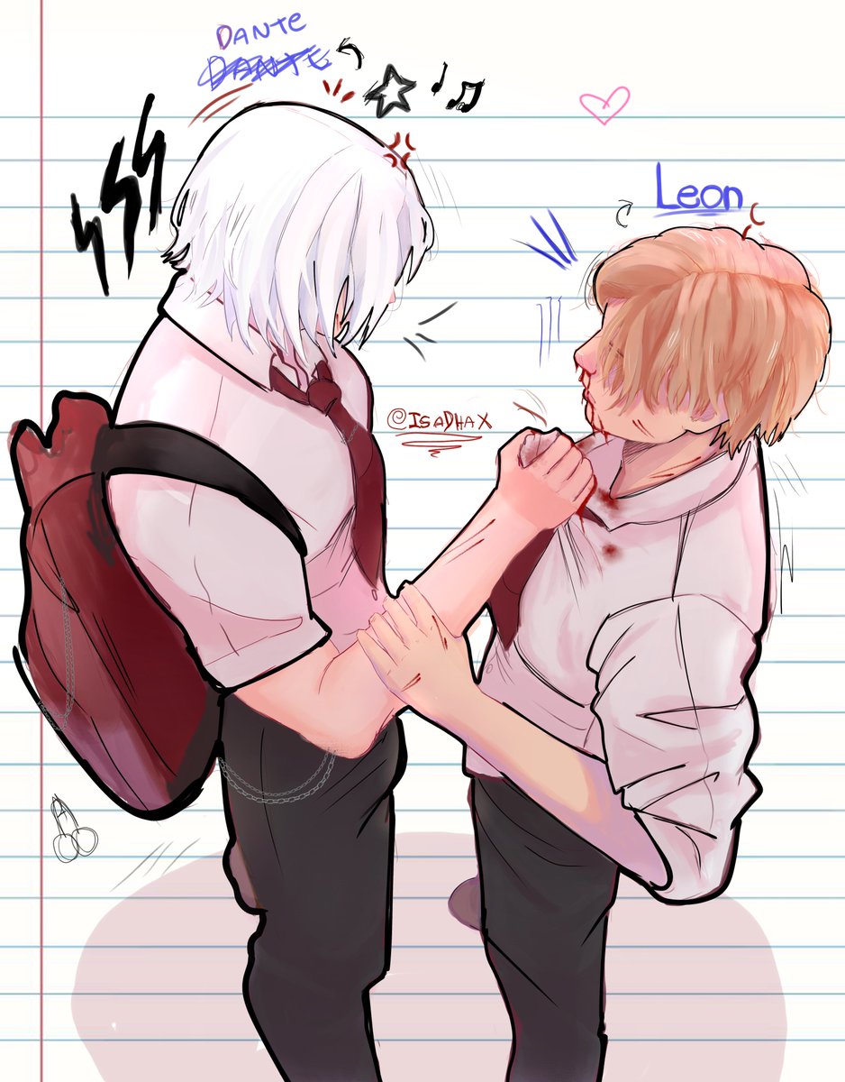 IsaDhax's tweet photo. Dante y Leon como estudiantes 🫠
(Me recordaron a Castiel y Nathaniel de CDM JSJA)
#danteleon https://t.co/lLhzgRIhUA
