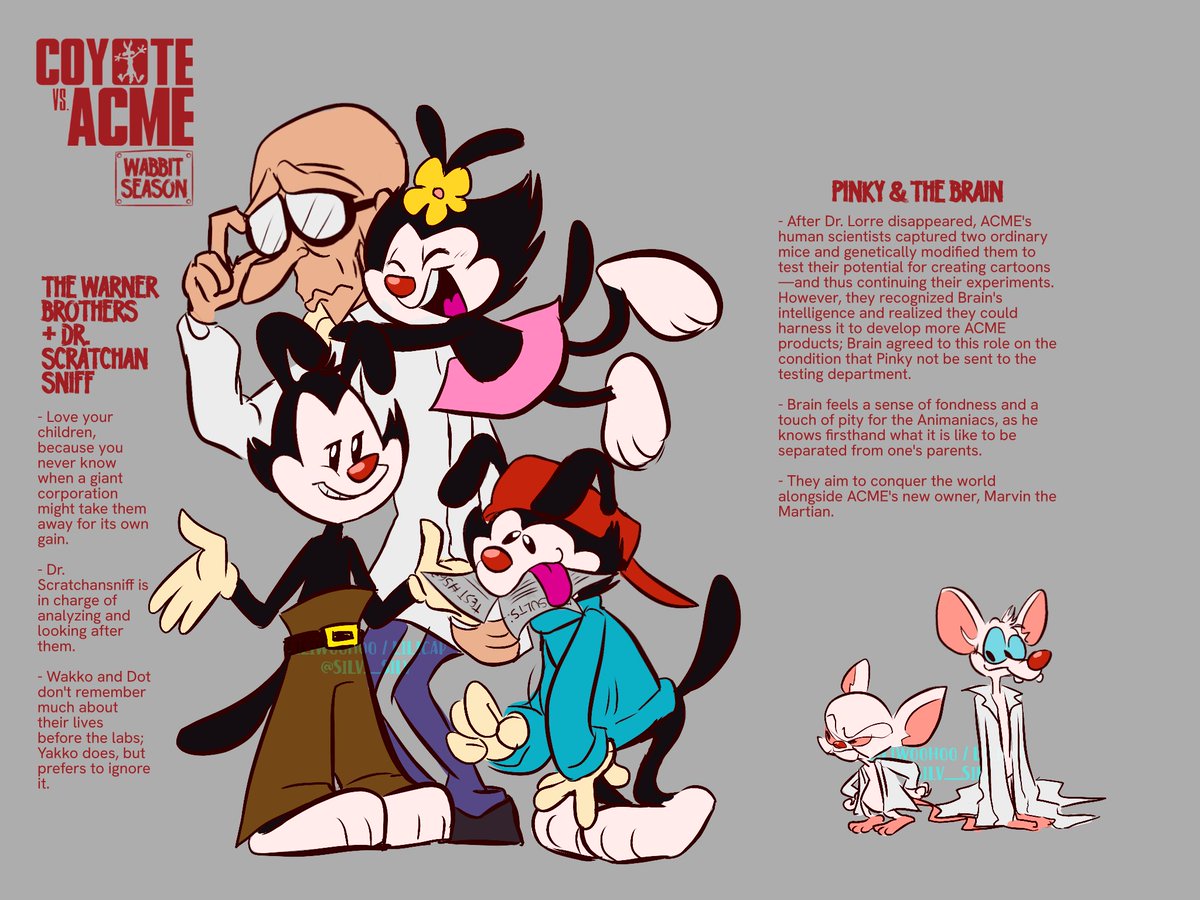 Silv__Silv's tweet photo. Coyote vs ACME au: Wabbit Season 🐰 #baffy #coyotevsacme #looneytunes #animaniacs
.
IT IS THIS SERIOUS (versión en español abajo ⬇️) 1/2 https://t.co/uvOFsWQOCV