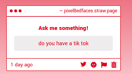 r0tting_inside's tweet photo. 1 - no tik tok is hell
2 - i would never get chasers because im an ugly moid
3 - idk what that means so idk
4 - sometimes ya https://t.co/t817PxF865