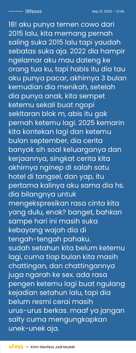 18fesss's tweet photo. 18! apa sebaiknya yang harus aku lakukan? udah coba cari cowok buat hs doang tapi masih tetep kebayang dia lagi tiap ovulation period. https://t.co/m0s1UsnLXa