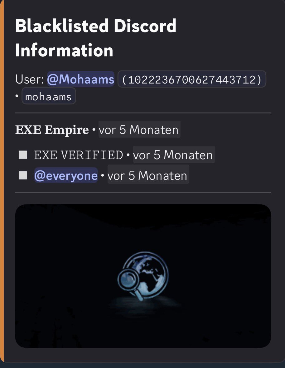 LeakingWzKids's tweet photo. Ob „EXE VERIFIED“ wohl auch nur ein gta dc ist ? @7Mohaams 👀 https://t.co/1pJwwAfjTw