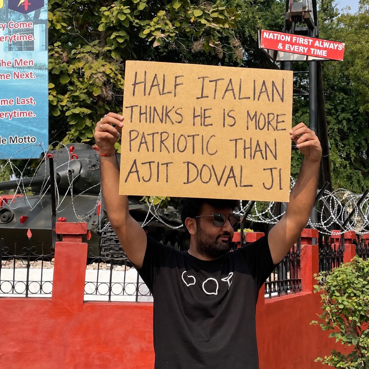 Warlock_mohit's tweet photo. NSA Ajit Doval is more patriotic than the entire Gandhi Family. Period!! https://t.co/f2WTYz0PPK