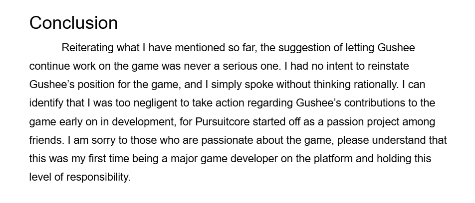 SharkyLeo_YT's tweet photo. This is a great response that doesn't deflect or run away from accountability. I advise other pursuitcore fans to read this, I'm super happy that Clay took proper accountability and is striving to do better https://t.co/YwAjf5bNYP