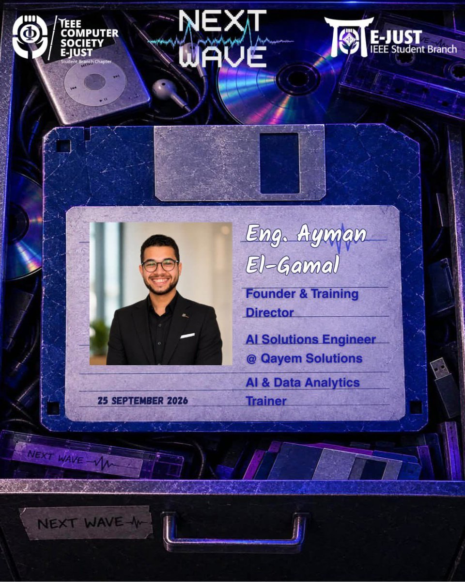 IEEE_CS_EJUST's tweet photo. 📂 A new profile just entered the archive…

Meet our fourth speaker at Next Wave II
👤 Ayman El-Gamal

🛠 Workshop: Level Up Your Data Skills with Power BI

💾 Profile archived.
The archive keeps getting bigger…

#IEEE
#IEEECS
#IEEEEJUSTCS
#IEEECSEJUSTSBC
#Next_Wave_II https://t.co/ptX1Jirqxi