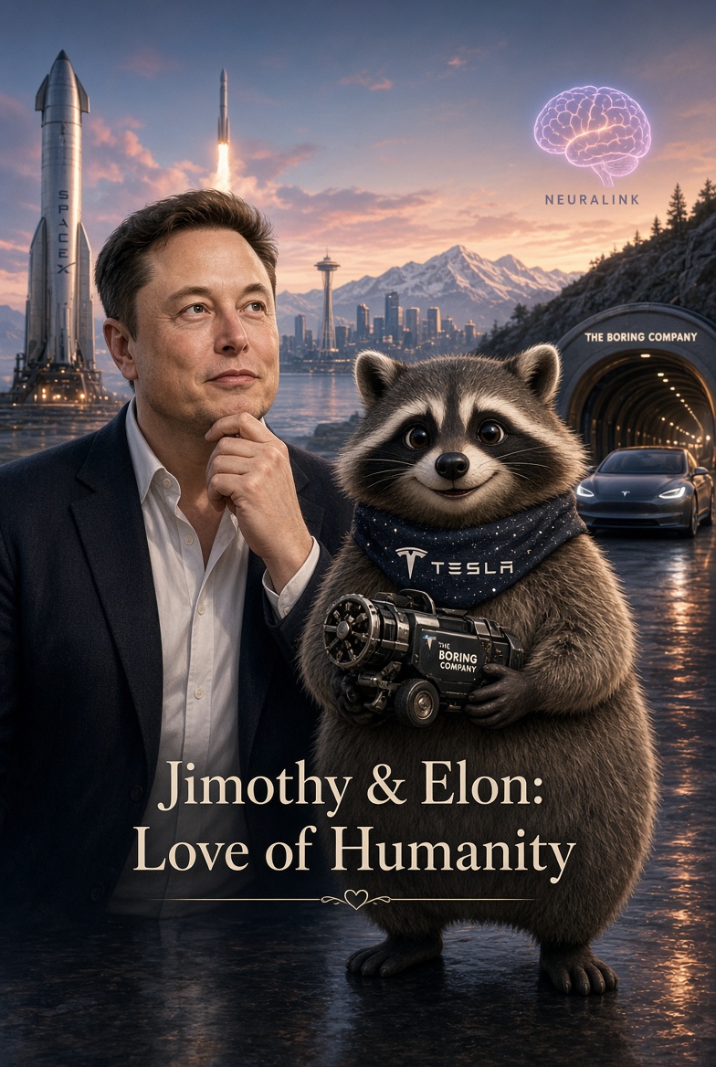 NextCrypto1360's tweet photo. @teslaownersSV Elon says:  
“If philanthropy is love of humanity, then SpaceX, Tesla, Neuralink, and The Boring Company are philanthropy.”

And Jimothy adds:  
“I’m part of that future too 🦝❤️”

Building the future is the gift.  
#Jimothy #ElonMusk https://t.co/9IboEjCQUk