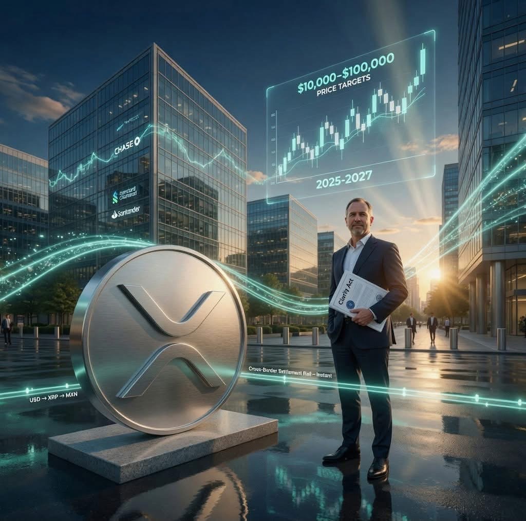 DigAscGroup's tweet photo. 🚨Ripple CEO Brad Garlinghouse says the Clarity failure changes nothing for Ripple as tier-one banks prepare to adopt #XRP and $10, 000–$100, 000 targets circulate.

Ripple’s business has “never been stronger. ”

#XRP #Ripple https://t.co/OKbI4Efq1X