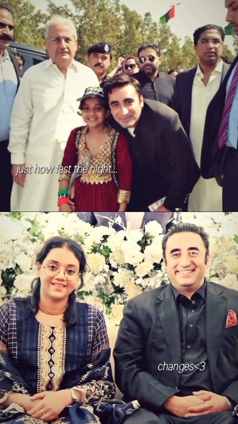 BhuttoMaryam's tweet photo. Happiest birthday to my Chairman @BBhuttoZardari. After surviving Karsaz, Shaheed Bibi gave a 4-year-old girl the promise of an education &amp; you carried that promise forward with warmth &amp; grace. Always your Little Jiyali. #HBDBilawalBhuttoZardari ❤️🥹🧿 https://t.co/dT4bpirowK