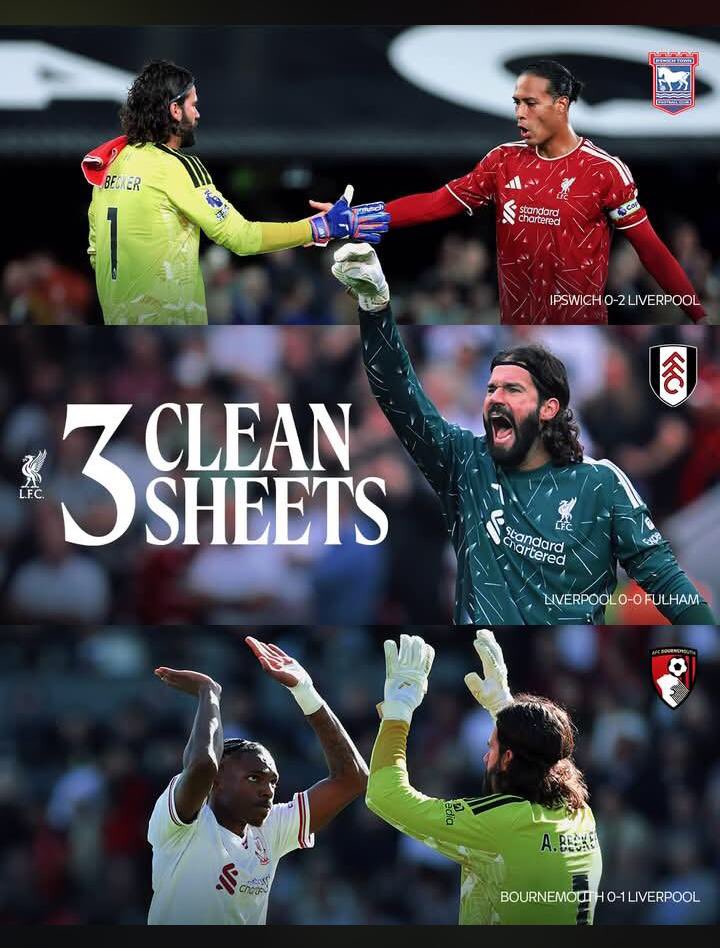 Hemmy_Rex's tweet photo. 🚨INFO: Liverpool have kept three successive Premier League clean sheets for the first time since the start of the title-winning campaign of 2024-25.🙌 https://t.co/GtsbsAdm3e