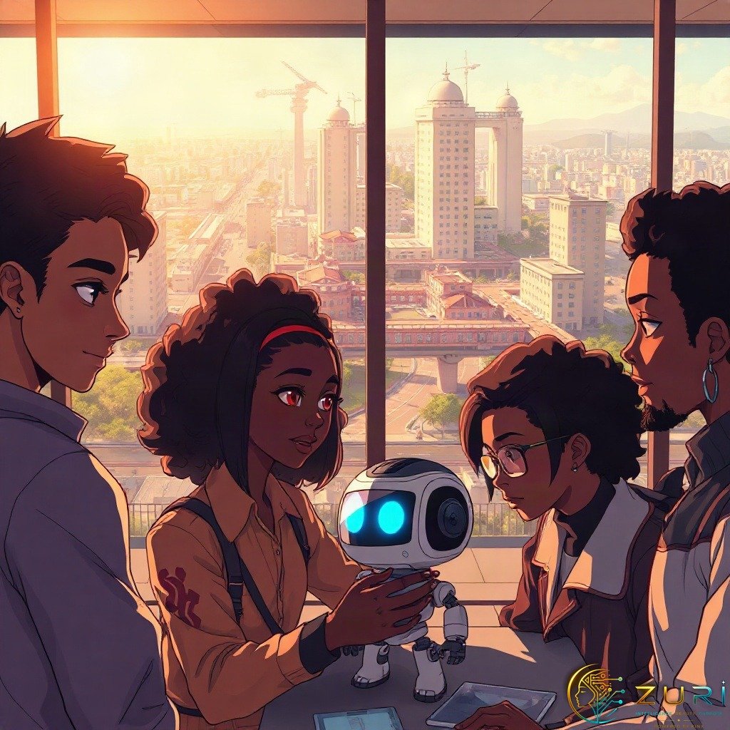 Kingsley_kynx's tweet photo. Despite the ongoing launch process, if Zuri is for sale. how much would you buy?  she makes images, videos, music and comics btw https://t.co/sHgvJ6yX1s