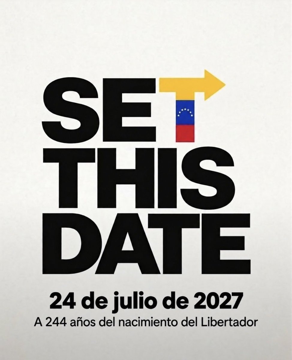SpinaDenny's tweet photo. @VenteVenezuela #SetThisDate 🇻🇪🇻🇪💯 https://t.co/UAavCdo5HX