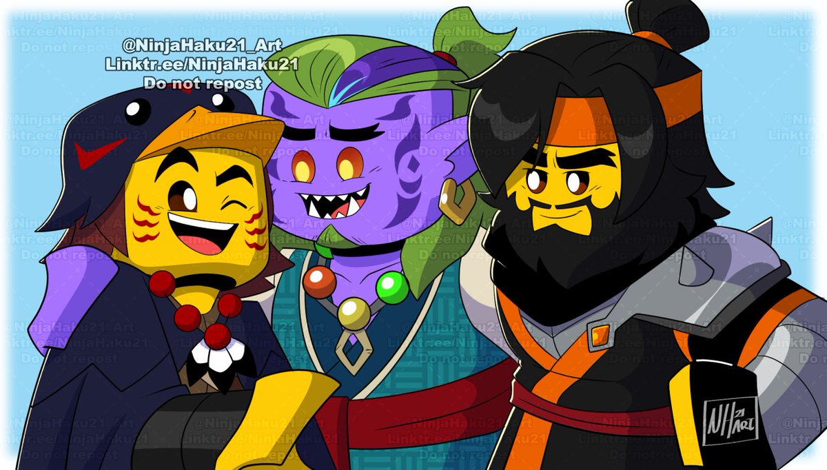 NinjaHaku21_Art's tweet photo. Reunited!
I wanted to draw out my own take of a teenage Fritz (that we were supposed to see) and an older Geo! It was fun playing with their styles! Enjoy!

#ninjago https://t.co/f4hnHO7hUH