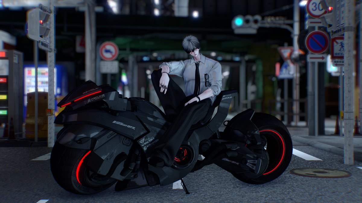 V_OVER_RC's tweet photo. イケメンにバイクは相性良いね。
#EXTENSION 
#Minase3D https://t.co/1AaDQQPaFF