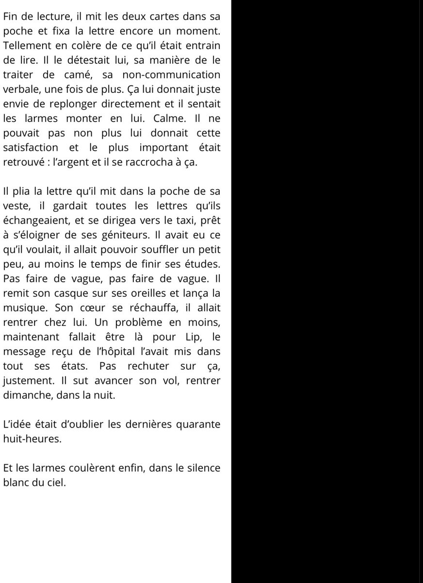 jattendslapluis's tweet photo. ⠀

⠀⠀⠀                     ***

Au dernier jour, il trouva sur la table du salon, juste avant de partir prendre son avion, deux cartes bancaires et une lettre manuscrite cachetée avec une marque en cire portant les initiales de l’homme de la maison. https://t.co/VQz1KQHCgI