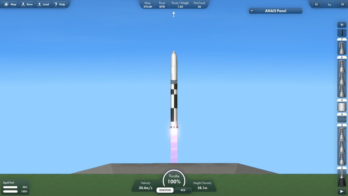 Chrizzzk's tweet photo. Se me complica aterrizar un booster en pc 😭 https://t.co/Db0Lqw0GSC