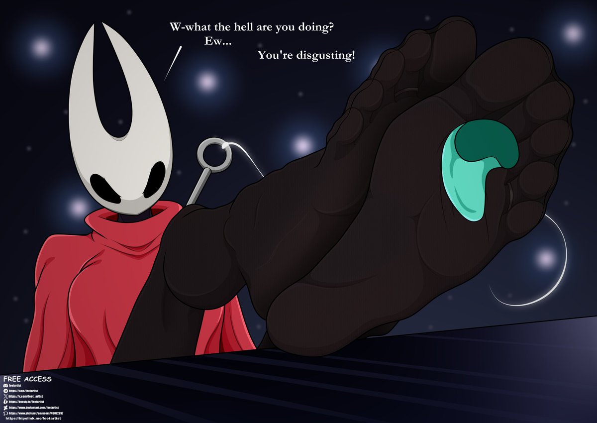feet_artist's tweet photo. Licking Hornet
#feet #soles #toes #barefoot #footfetish #dirty #sweatyfeet #footlickling #footworship #fanart #hornet #silksong #hollowknight #hollowknightsilksong https://t.co/g2YkttBmJs