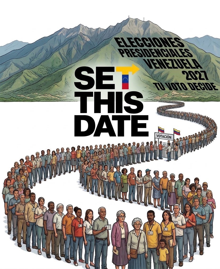 Abujirji's tweet photo. #SetTheDate Venezuela está Lista para Sufragar. https://t.co/gRrfPuxajT