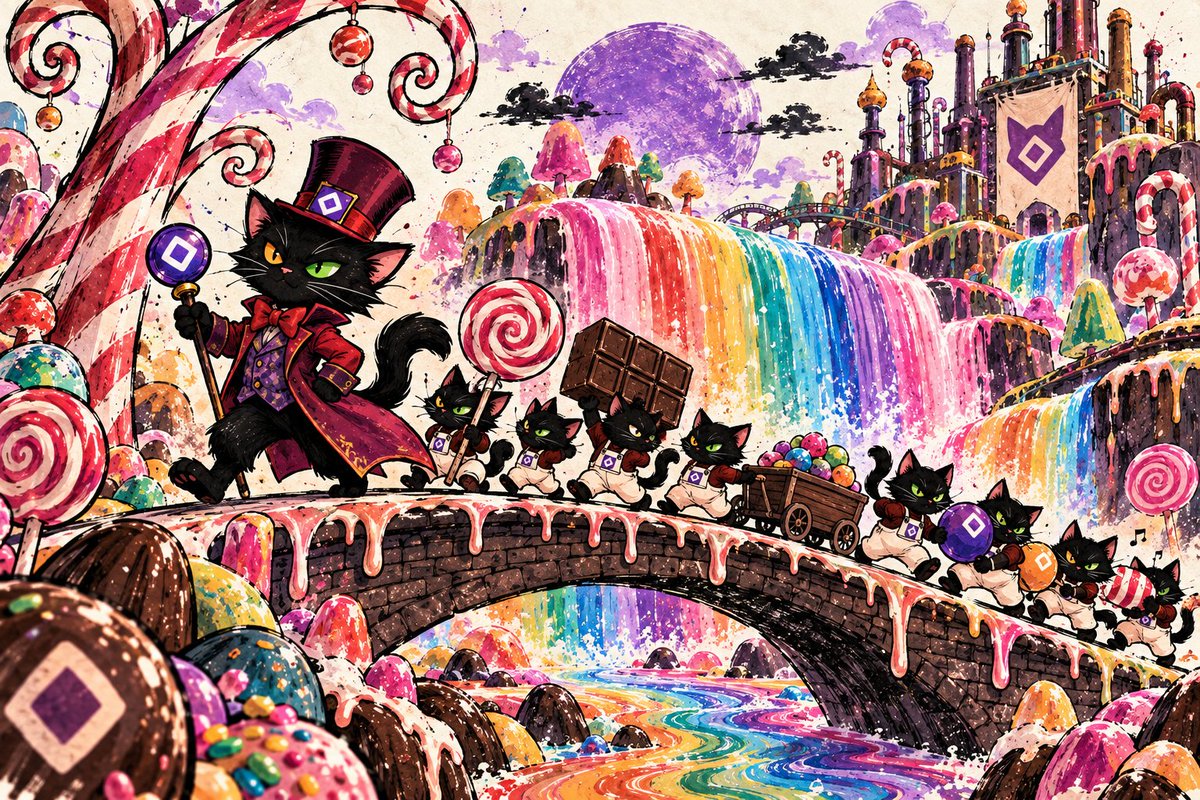 Iwillrug_u's tweet photo. Candy? 🍭🍫
IWRU may have misunderstood the assignment...
He built the whole factory. 🐈‍⬛🎩
And yes, the tiny IWRUs have already unionized. 😂
@ToshiArte
#ToshisDailyChallenge #Candy #IWRU #AIArt #CatArt #FantasyArt #DigitalArt https://t.co/86mHGdTlj3
