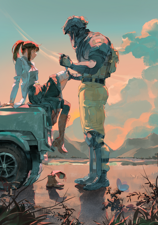 sweetclathic's tweet photo. The sunset
Illustrator：毒草
#KonigXoc https://t.co/xR9vXucUxu