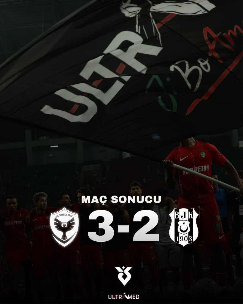 ultramed21's tweet photo. Maç Sonucu
AMEDSPOR 3-2
#Amedspor #UltrAmed https://t.co/xPMQSTHImn