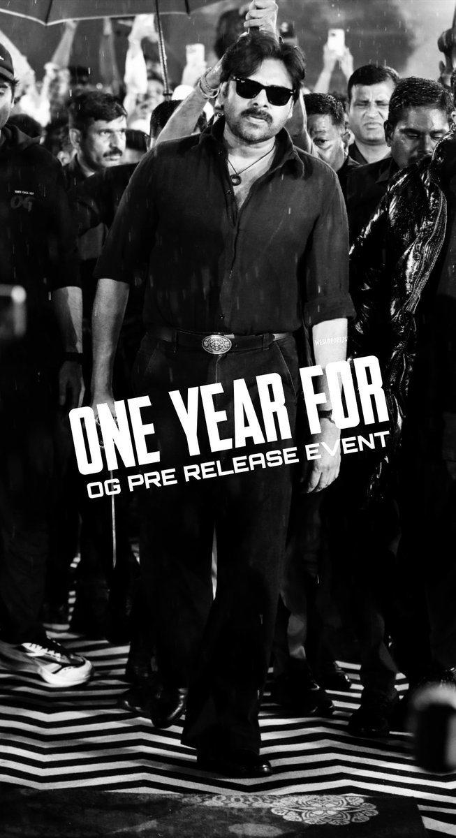 WeSupportJSP's tweet photo. 1 year for OG release event 🥵
#theycallhimog #og #pawankalyan https://t.co/kbJTE9K5wL