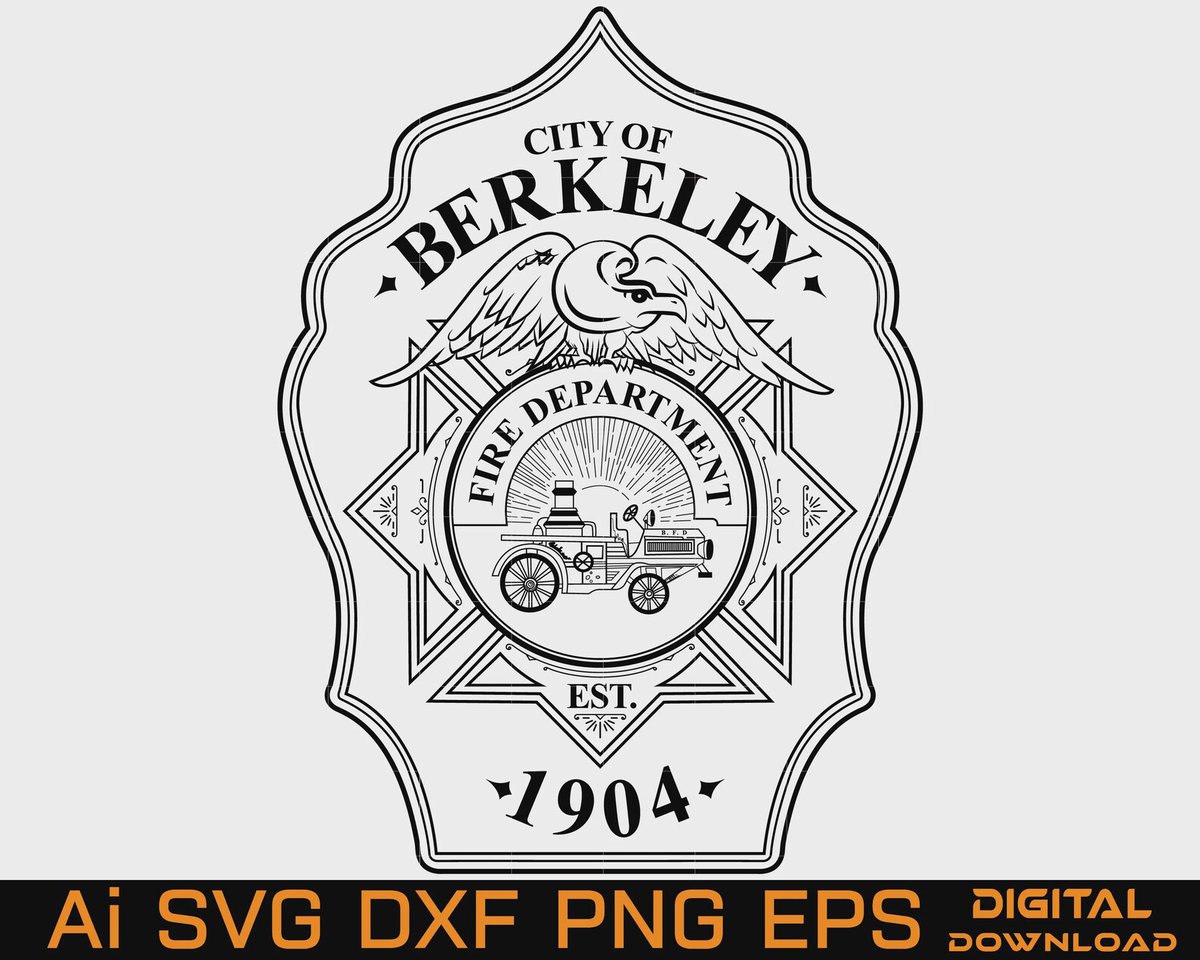 Targina86's tweet photo. Berkeley Fire Department Vintage Badge SVG Design | Firefighter Emblem

#FireDepartment #Firefighter #FirefighterDesign #FireTruck #FireBadge #FireDepartmentSVG #FirefighterSVG #VintageBadge #BadgeDesign #SVGDesign #SVGFiles #DXF #PNG #EPS #CricutDesign #LaserCutting https://t.co/PCPvhV6gRm