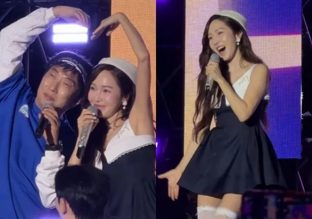 pannchoa's tweet photo. Jessica performs in South Korea for the first time in 12 years for 'Infinite Challenge Run in Gyeongju' 
https://t.co/N2jFqMel50 https://t.co/JaV2NrVW2T