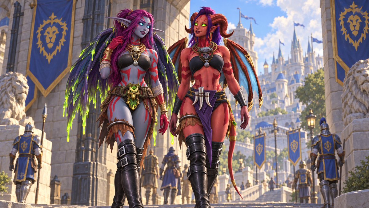 UrLocalMoo's tweet photo. #worldofwarcraft #nightelf #draenei https://t.co/XoCUGS1CSN