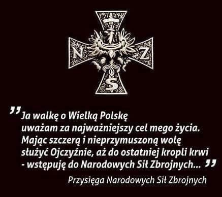 Dawid_Szostak87's tweet photo. 20 września 1942 rozkazem płk. Ignacego Oziewicza ps. „Czesław” zostały utworzone Narodowe Siły Zbrojne. Żołnierzy, nikt, nigdy nie zwolnił z przysięgi. Wykształcili Nowe Pokolenie NSZ 🇵🇱!
#NSZ #WalkaTrwa #Narodowcy #Polska #Polityka https://t.co/hierzIi8qP