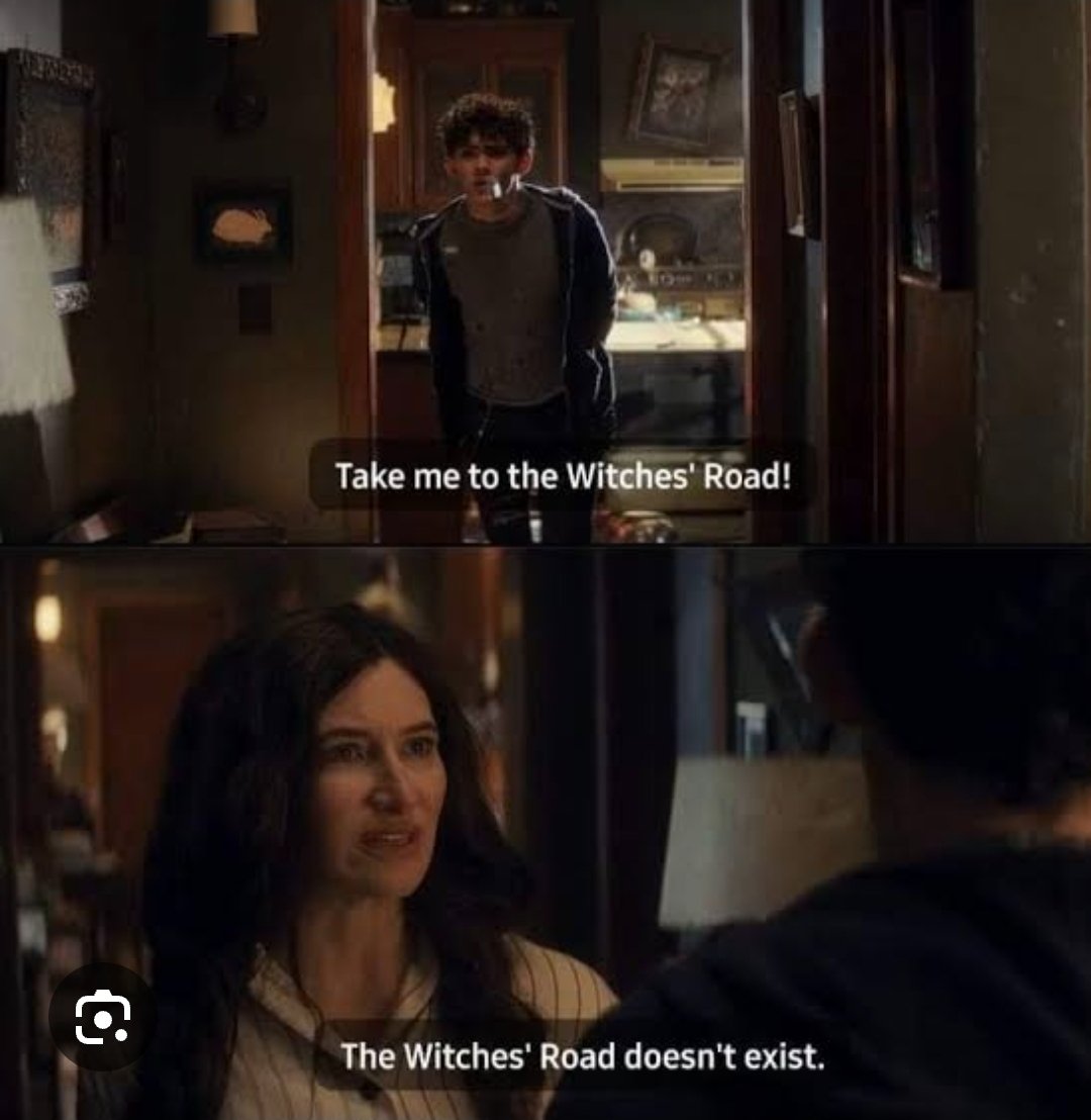 JacksonBrittsny's tweet photo. #AgathaAllAlong is so smart because the show is making the audience look for a twist that doesn't exist.

The show actually tells us exactly what is happening in the second episode.

Agatha tells Billy the truth, point blank as soon as he asked to be taken to the road, i.e "The witches road doesn't exist."

When she's talking to Lillia, she's tells her the truth again too, i.e, "I can only take your power if you blast me with it." 

After the sing the ballad in Agatha's basement Lillia then says out loud as Agatha's antagonizing then. "This is a trick. This is a power grab."

The told us the truth in the second episode and then we all spent the whole season looking for Mephisto, secret ghost or anything else to explain everything. 

The even point blank confirmed that Agatha's son was dead & still had us entertaining the idea that Teen might be Nicky.

Then in the last episode it circles back to, "Yeah the road wasn't real, just like Agatha said. Also she was just tricking everyone to try to steal their powers just like Lillia figured out in episode 2."

Its Some of the best stuff #MCU has given us next to #WandaVision and it works because of the tendency audiences have to over think everything.