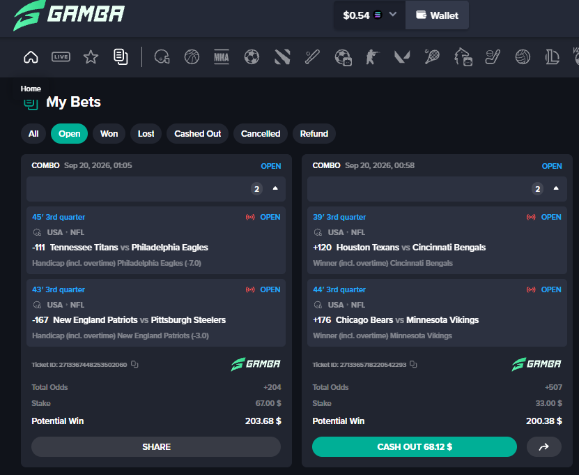 dapt_official's tweet photo. If either one of these bets hit 🏈

I will send one person $25. 

Just comment your solana mo fuckaaa! 💜
#gamba https://t.co/XEp3rdFRFN