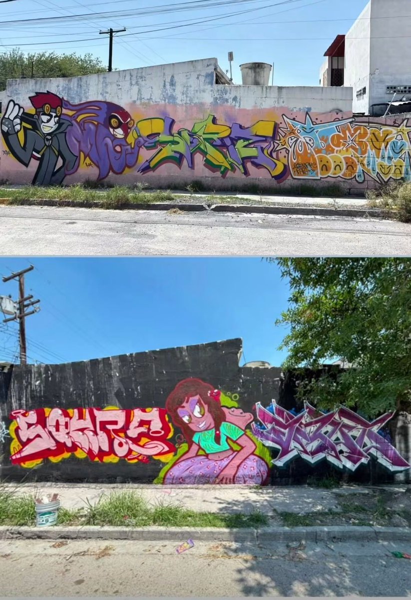 vampirevolution's tweet photo. Junto al Sohren, No Somos Libres y Drvgs #xiaolinshowdown #fanart #graffiti #graff #cartoon https://t.co/QLTzXjH34G