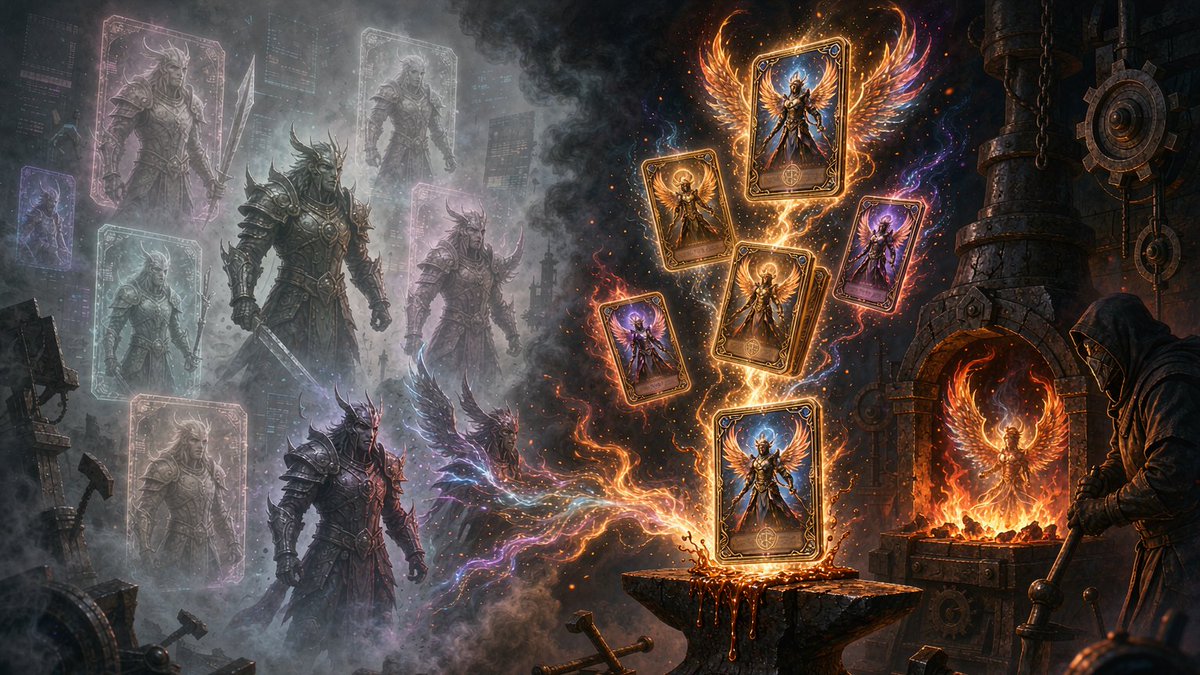 MelaxyGame's tweet photo. Nomgar Clash just launched a Forge: burn NFTs from dead games, get playable cards. 🔥🃏The 3-year-old promise of Web3 gaming finally came true: assets that outlive the games they were born in. It's not a forge. It's reincarnation. ♻️
#Melaxy #Web3Gaming #GameFi #NFT #CryptoGaming