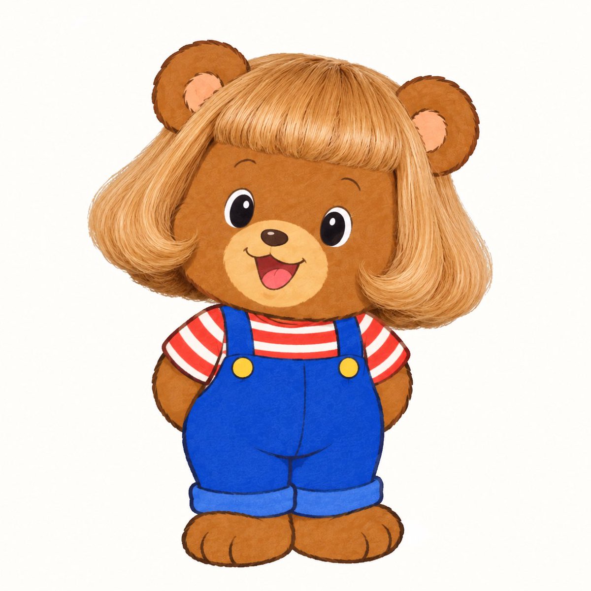 BobbyBearCoin's tweet photo. @Pumpfun Bobby heard “whimsical” and came back with the full Maple Town bob. We’ve lost him. 🐻💇‍♀️🍁 https://t.co/jWAIfT6SjZ