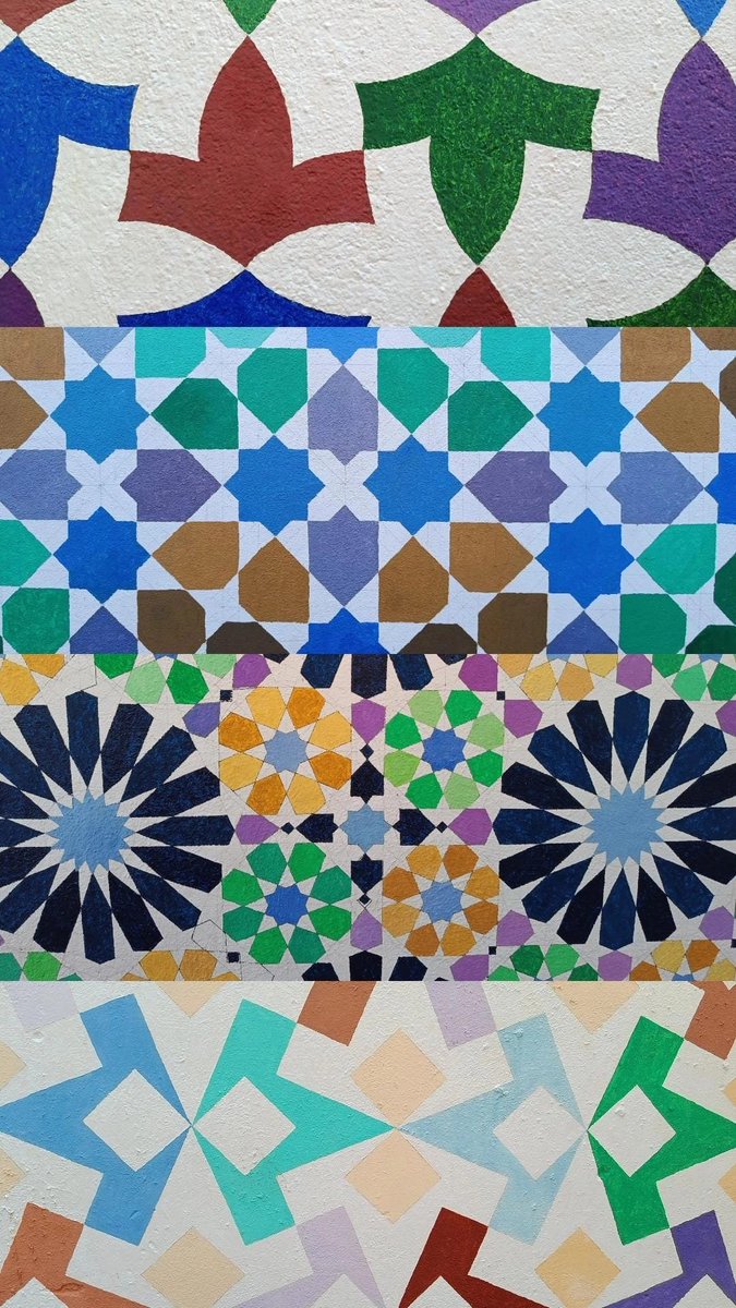 AlbertoLpez24's tweet photo. Arte urbano en Granada inspirado en los alicatados de la Alhambra https://t.co/AghV1H8GIk