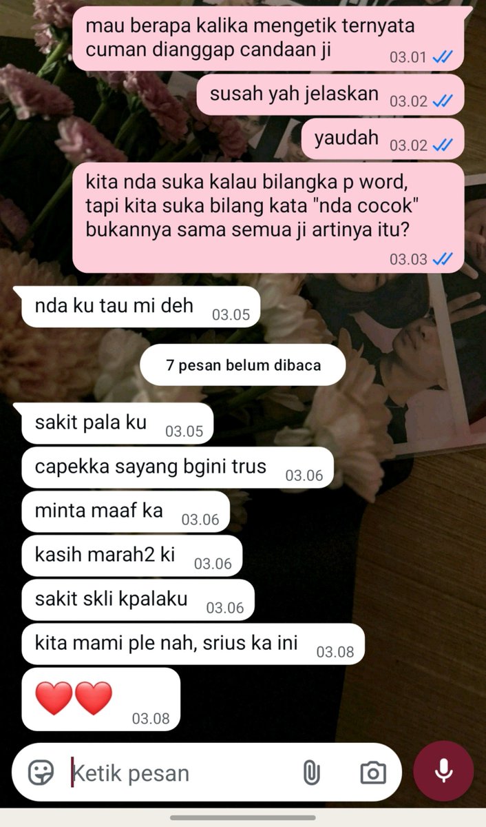27JAEVNX's tweet photo. jangan jadi cowo bingung pleasee... mauja waktu ta, masa sesusah itu? bahkan marah2 ku pun nda disuka, padahal marah2 ka juga karena kita yang bikinka marah2. bukan berarti hari senin sudah maki ketemu, besok, lusa dan hari2 kedepannya dibikin ka feeling lonely https://t.co/4aJV3fidO7