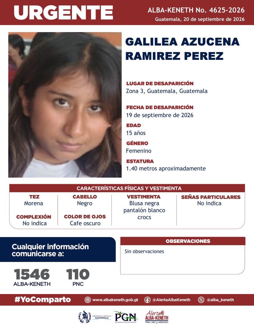 SCSPGT's tweet photo. ¡Ayúdanos a encontrar a adolescentes desaparecidas en Guatemala! 🚨

Si tienes alguna información, comunícate al 1546 y 110. ☎️ https://t.co/xflKj4laK3