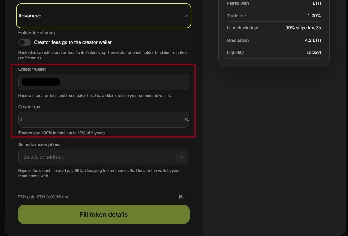 SecretoDefi's tweet photo. ACABO DE GANAR +$700 LANZANDO MI PROPIO TOKEN EN @ponsdotfamily ‼️

Que autentica locura lo de los bots en los launchpads

Hace unas semanas vi que si creabas un token en Pons y lo emparejabas con robinhood:0xd0601ce157db5bdc3162bbac2a2c8af5320d9eec dentro de Robinhood, los bots snipean el lanzamiento y tu te llevas las fees cómo creador del token

Yo pensaba que los bots ya no tendrían liquidez pero lo acabo de hacer y me he llevado +700$ en 5 minutos antes de que el token muriera

Probad a ver si os lleváis un pellizco, simplemente dadle a CREATE y añadís la siguiente información obligatoria:

· Name y ticker
· Descripción
· Imagen
· Par con el que junta > NVDA

Clicad en la opción de Advanced para que se os desplieguen más detalles.

· Creator wallet > tu dirección
· Creator tax > máximo 10%

Y listo, pagas la comisión y lo lanzas

Ponedme en los comentarios que habéis sacado va 😜