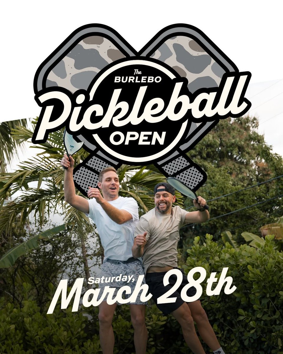 eldandys's tweet photo. Sign up now for our first-ever pickleball tournament, The BURLEBO Pickleball Open!

Bring your partner, get your game on, and click the link in our bio to register!

Event info –
When: March 28, 2026
Where: Eastside Paddle Club
Beginners and Advanced... https://t.co/J5NPZi2Bgz